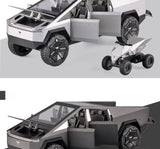 Tesla Cyber truck Pickup With Motorcycle