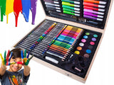 Artist's set for painting in case