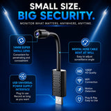 Portable USB Mini WiFi Camera – 1080P HD Wireless Security Camera with Motion Detection & Remote Viewing