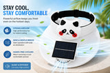 Solar Cooling Fan Sun Visor Hat – USB Type-C Rechargeable Wide Brim UV Protection Cap