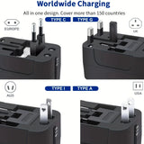ðŸ”Œ Universal Travel Adapter with Surge Protection â€“ All-in-One International Plug Converter for 150+ Countries â€“ Smart Charging & Surge Guard